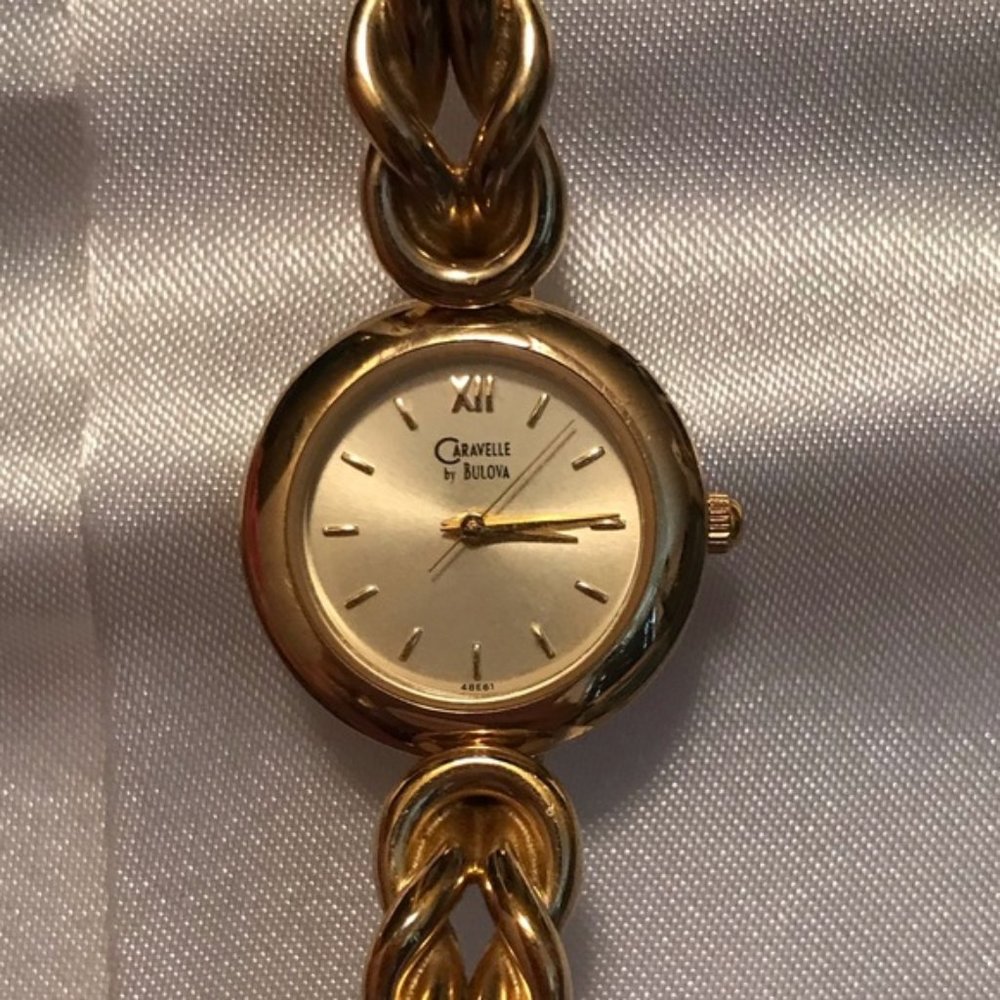 Caravelle by Bulova gold watch